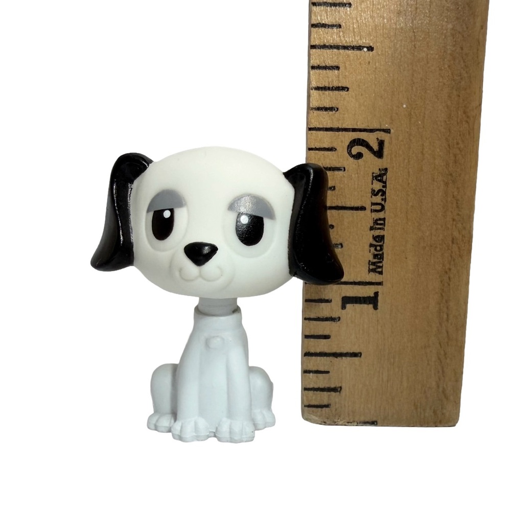 1997 Mannix Puppy Surprise Dog Figure Black White Bobble Head Puppy Vintage 90s - Picture 9 of 9